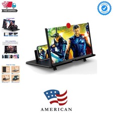 12" Screen Magnifier for Cell Phone, Mobile Phone 3D HD Magnifying Projector ...