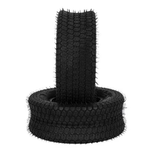 Two 16x6.50-8 Lawn & Garden Mower Turf Tires 4 Ply Tubeless Black Rubber