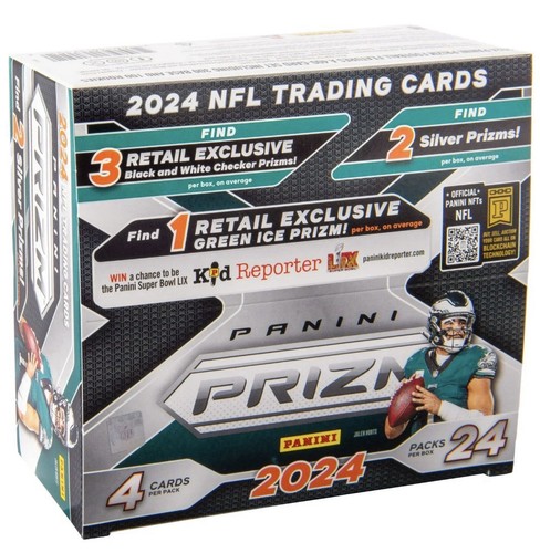 ⚡️24 PANINI PRIZM FOOTBALL HOBBY RETAIL BOX SEALED 🏈MAYE🏈MANGA🏈CHECKERBOARD🏁