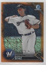 2016 Bowman Chrome Prospects Orange Shimmer Refractor Isan Diaz #BCP232 1u6