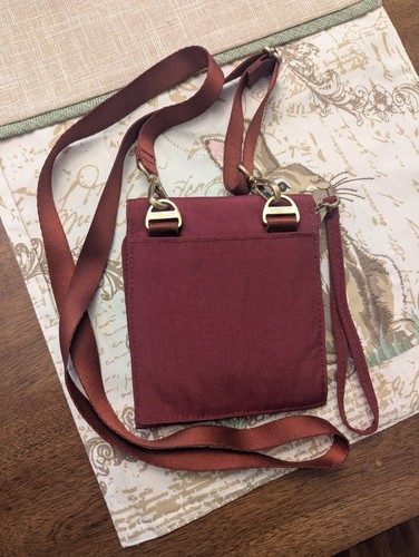 Baggallini RFID Athens Crossbody Bag Purse - Wristlet Wallet Burgundy - Picture 4 of 7