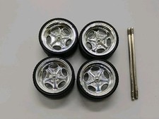 Jada Toys 1:24 Scale Chrome Replacement Car Wheels Tires  Axles