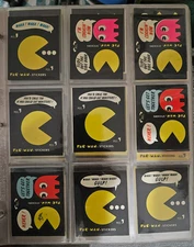 1980 Fleer Pac-Man Stickers, U-Pick, Complete Your Set