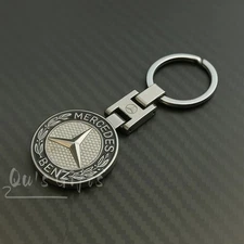 Mercedes Benz Double-Sided Logo Enamel Keychain US Seller Free Shipping