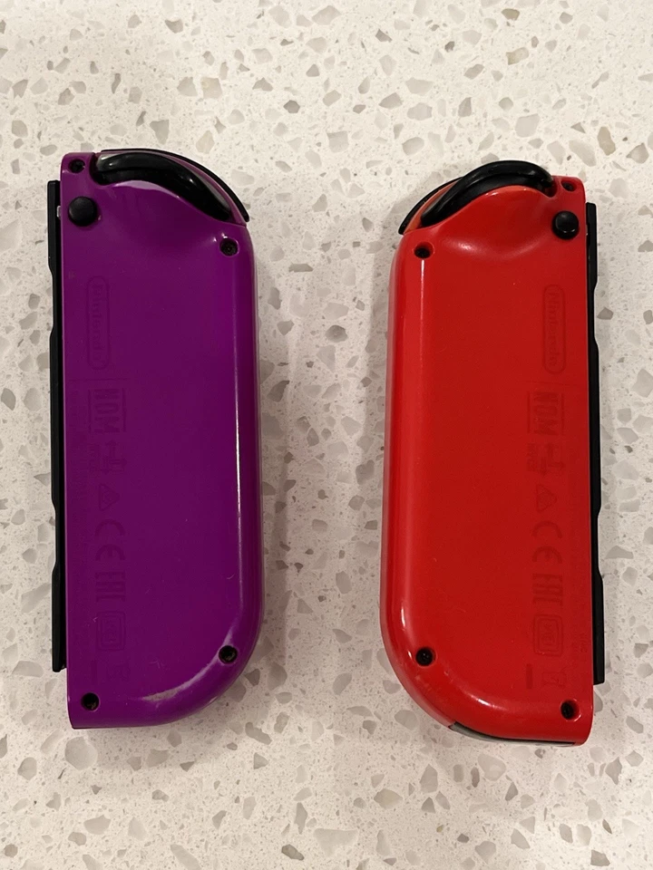 Nintendo Switch OEM Genuine Joy Con Controller - Left & Right RED/PURPLE - Image 3 of 4