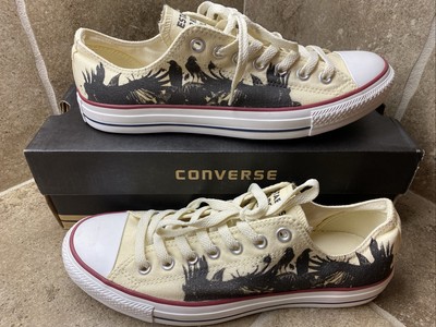 Converse Chuck Taylor RAVENSWOOD Oxford White Men s 10 Edgar Allen Poe RARE!