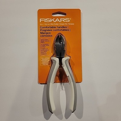 FISKARS 6  PRECISION WIRE CUTTER COMFORTABLE HANDLE-ARTS & CRAFTS/HOUSEHOLD-NEW