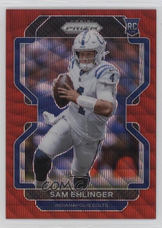 2021 Panini Prizm Rookie Red Wave Prizm 69/149 Sam Ehlinger #395 6q5