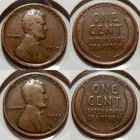 1917 P/D Wheat Cents (2 Coins) - VG