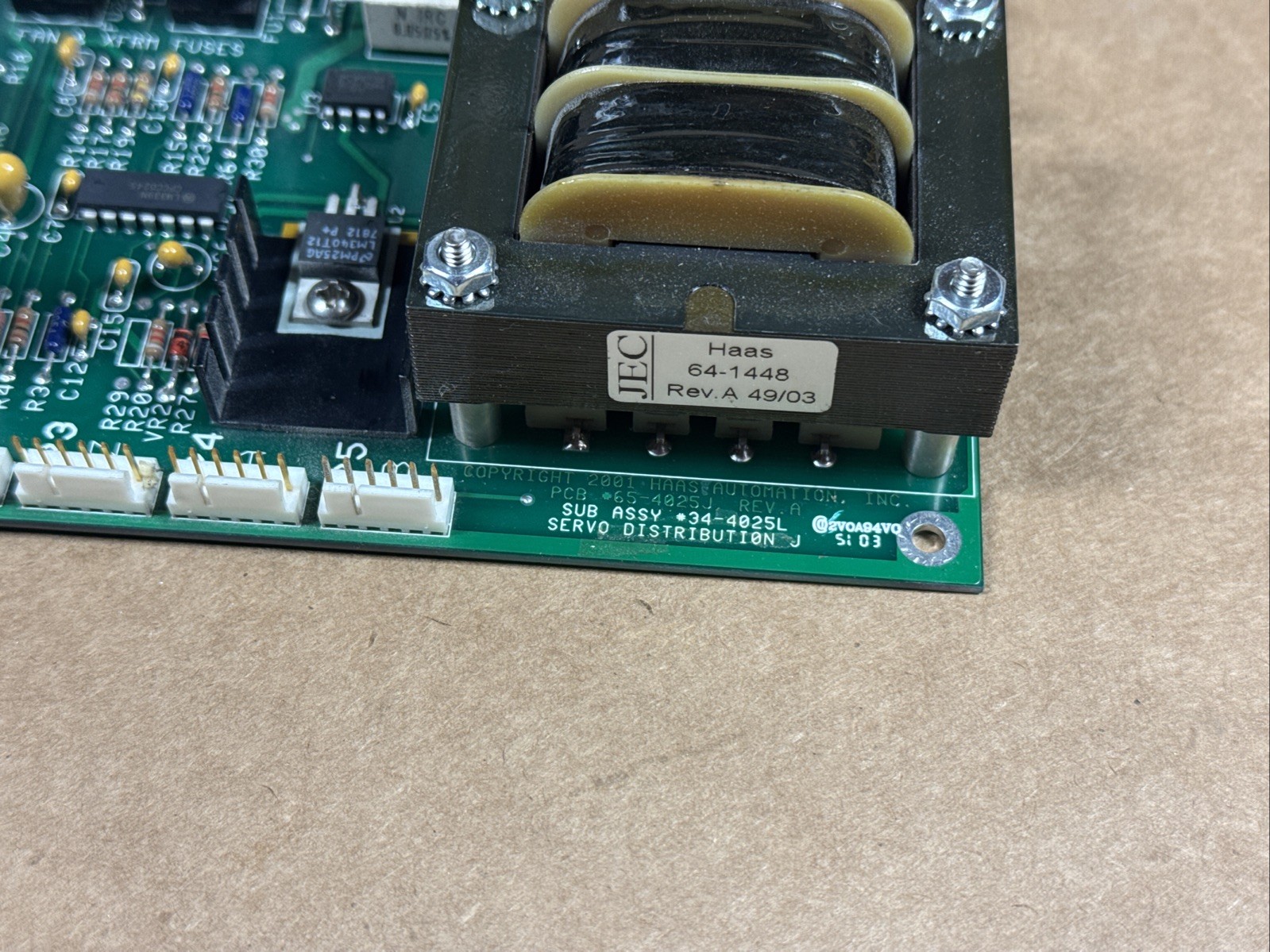 HAAS 4025L Rev D 64-1448 Power Supply 34-4025L 65-4025J WARRANTY FAST SHIP