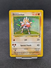 Pokémon Hitmonchan Base Set 2 Holo Card 8/130 WOTC LP/Played
