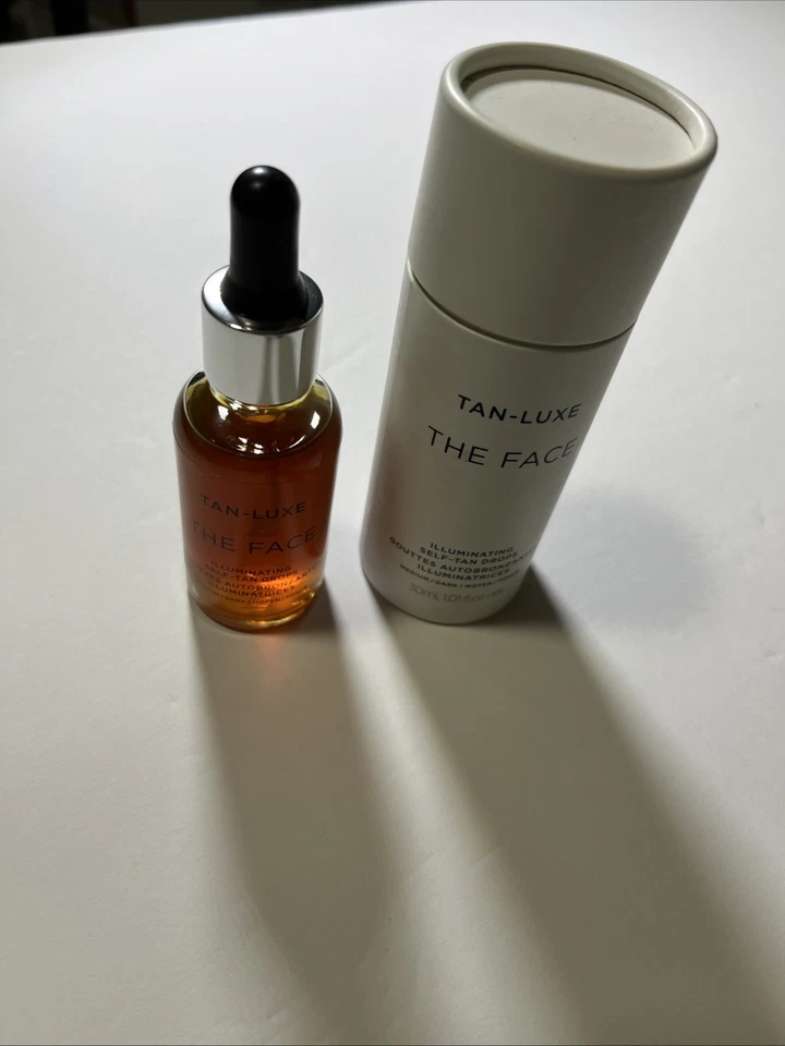 TAN LUXE The Body -Illuminating Self-Tan Drops (MEDIUM/DARK) 30ml / 1oz Oil 全新带盒 — 第 3/3 张图片