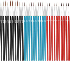 Tiny Detail Paint Brushes 30 Pcs Micro Paint Brushes Fine Tips with 3 Size #000#