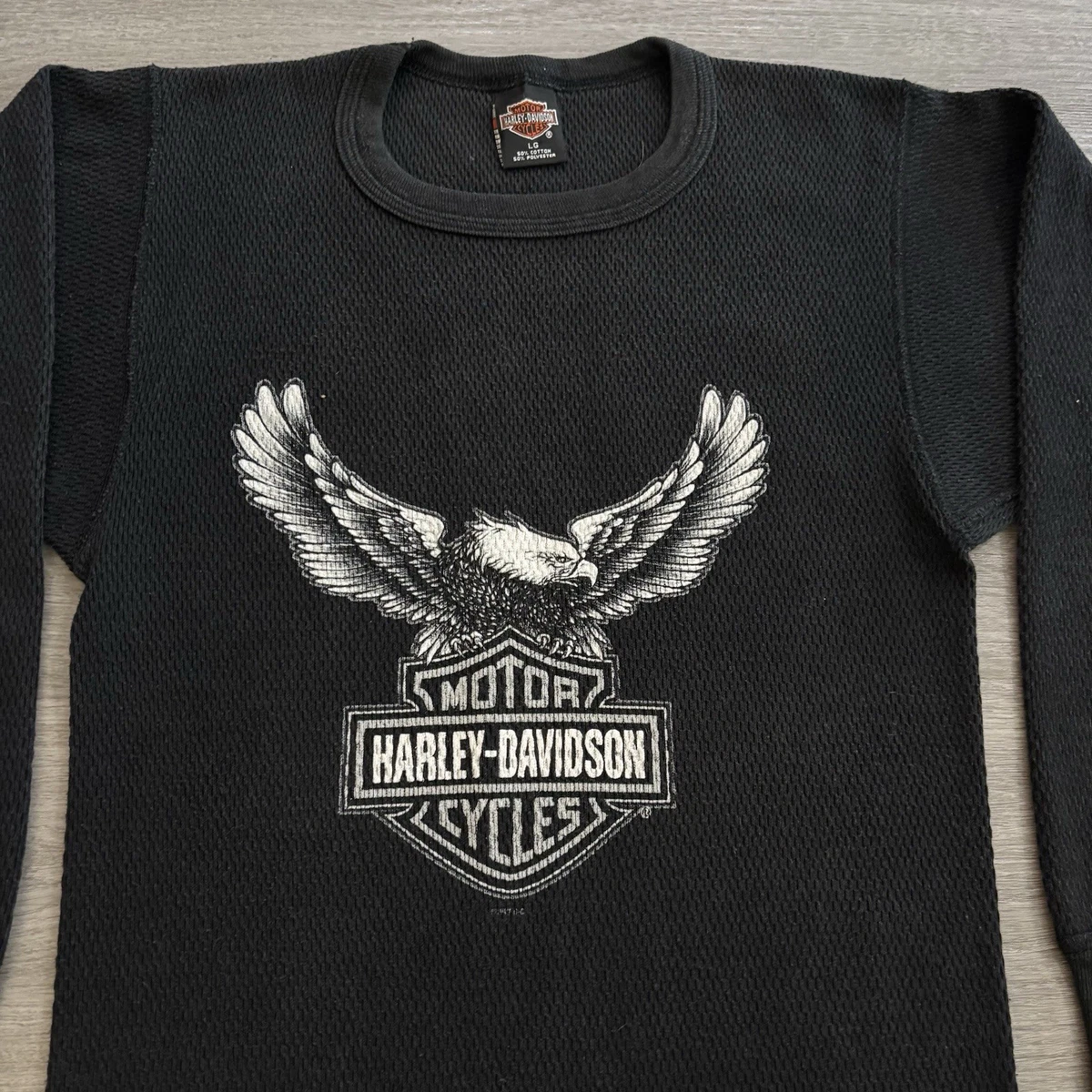 Harley-Davidson Cotton Blend Long Sleeve Vintage T-Shirts for Men