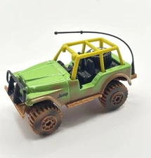 Vintage Matchbox Jeep 4x4 Off Road Mudder Mudy Look Yellow cage Black Inter 1983