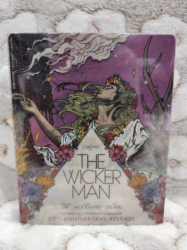 The Wicker Man 50th Anniversary Limited Edition 4K + Blu-ray Steelbook 📀 NIB Foto 2 de 4