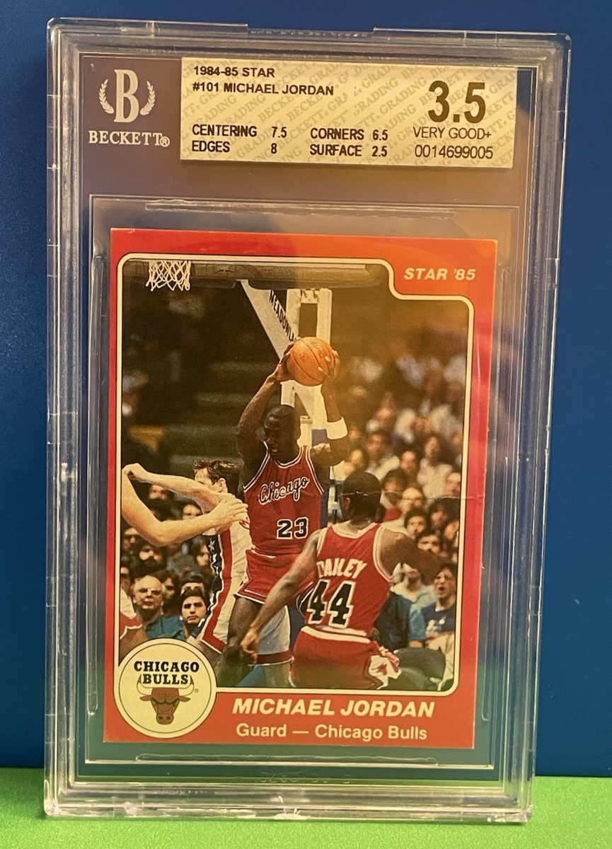 1984-85 Star MICHAEL JORDAN Rookie Card #101, BGS 3.5 VG Chicago