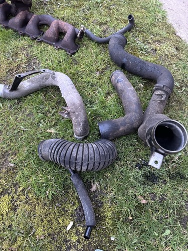 mercedes om606 turbo engine components manifold ac intercooler pipes brackets - Picture 14 of 15