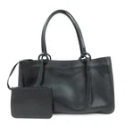 GUCCI Leather Tote Bag Shoulder Bag Hand Bag Black 94898 Authentic Used F/S