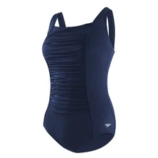 Speedo Women's Standard Swimsuit One Piece Endurance+ Shirred Tank Moderate...