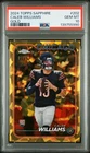 2024 TOPPS CHROME SAPPHIRE GOLD #202 CALEB WILLIAMS 21/50 PSA 10