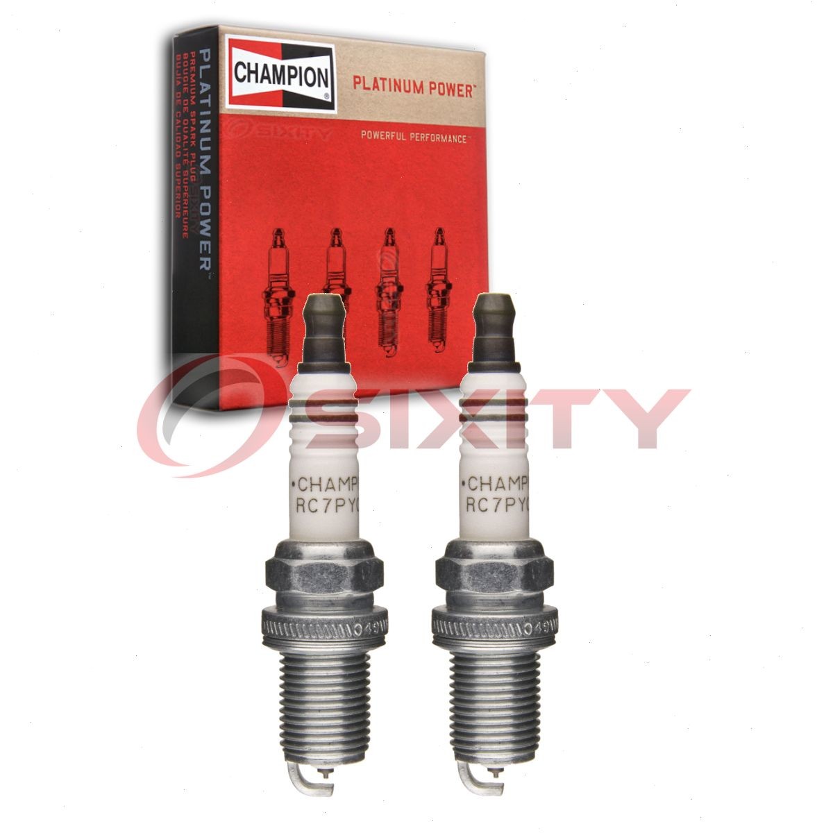 2 pc Champion Platinum 3340 Spark Plugs for RC7PYCB4 AP3922 7092 Ignition pp