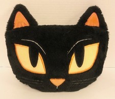 Halloween Hyde  Eek Decorative BLACK CAT Shaped Pillow Decor Target K6