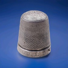 Antique/Vintage 8 Sterling Silver Thimble