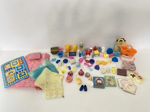 Lot of 80s-90s Assorted Mixed Vintage Barbie Accessories 84 Pieces See Photos