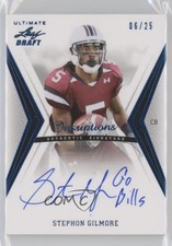 2012 Ultimate Leaf Draft Blue Inscriptions 6/25 Stephon Gilmore #SG1 Auto z5i