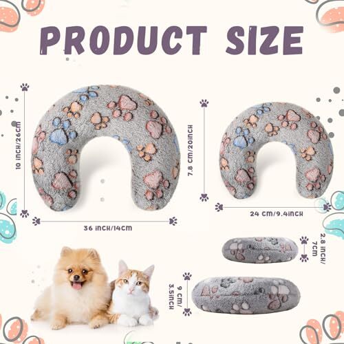 8 Pcs Cat Pillow for Indoor Cats Soft Cat Bed Pillow Fluffy Pet Calming Large - Picture 3 of 8