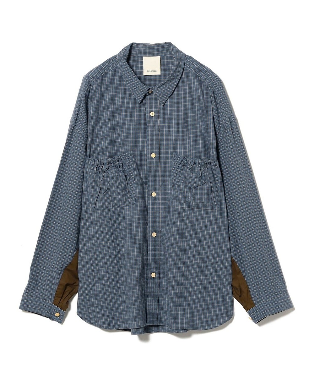 トップス zizyRefomed WRIST PATCH WIDE SHIRT OF ASK availability First) BEAMS refomed / WRIST PATCH WIDE