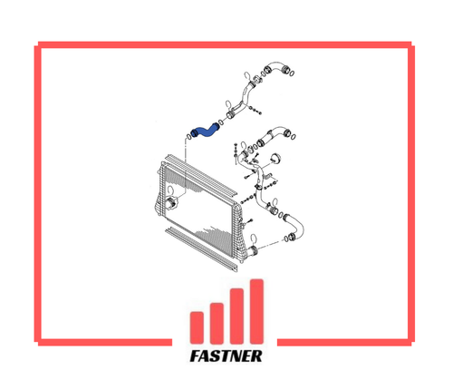 Fastner Tubo Manguito Intercooler 1 Turbo Audi A3 1.9 2.0 Tdi 3C0145834L - Imagen 2 de 2