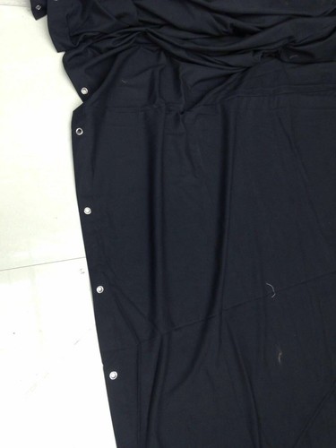 Black Stage Curtain/Backdrop/Partition, 15 H x 30 W Non-FR - Picture 6 of 9