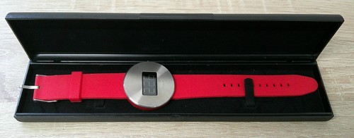 Velox XC1 Negative LCD Watch Red Silicone Strap (BTR)