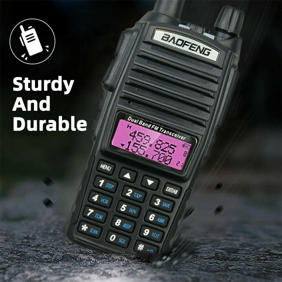 10PCS UV-82 5W Walkie Talkie Dual Band VHF/UHF Two-way Radios Transceiver - Image 4 of 4