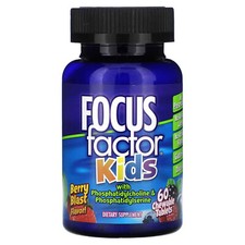 NEW Focus Factor Kids, Berry Blast, 60 Chewab...