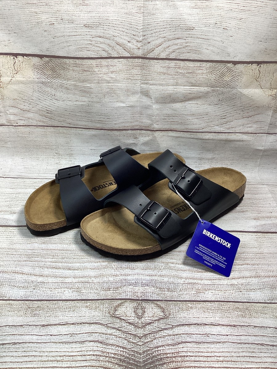 NEW Authentic Birkenstock Arizona Black Birko-Flor Sandals 37