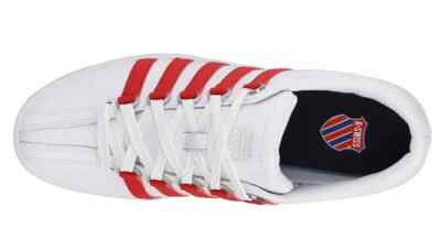 K-SWISS CLASSIC LX MEN'S WHITE / RED 07161- 119-M | eBay