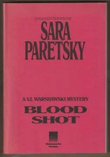 Sara Paretsky / Blood Shot Advance Uncorrected Proof 1988