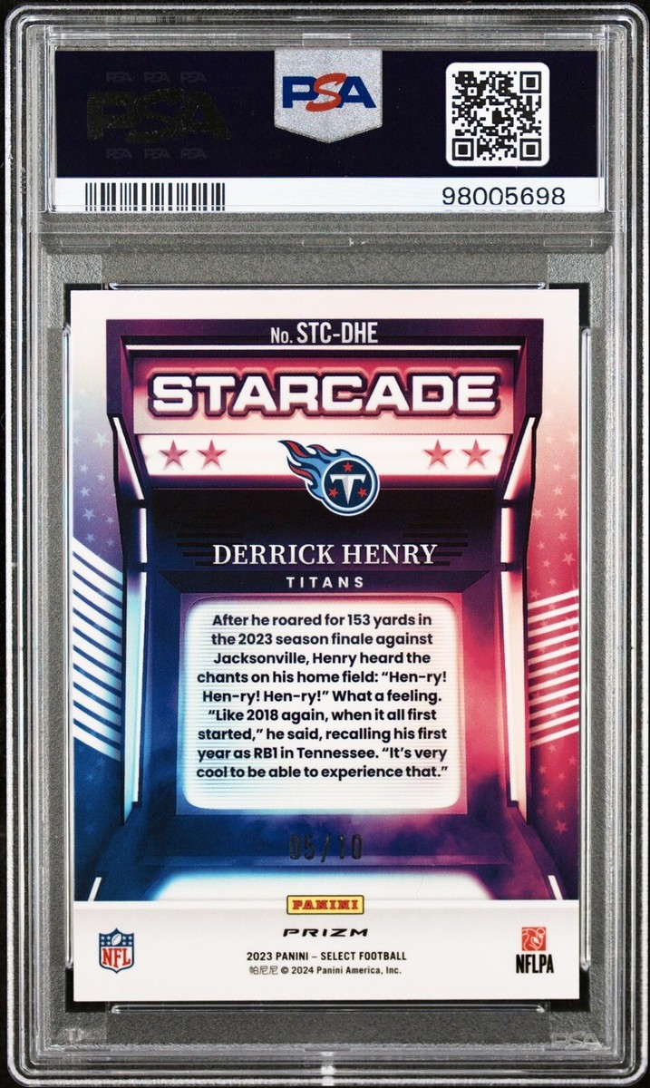 2023 Panini Select - Starcade Derrick Henry #STC-DHE Gold Prizm