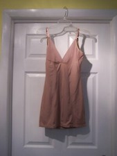 Shape Luxe Women's Beige Long Lingerie Top / Slip Excellent condition SZ L
