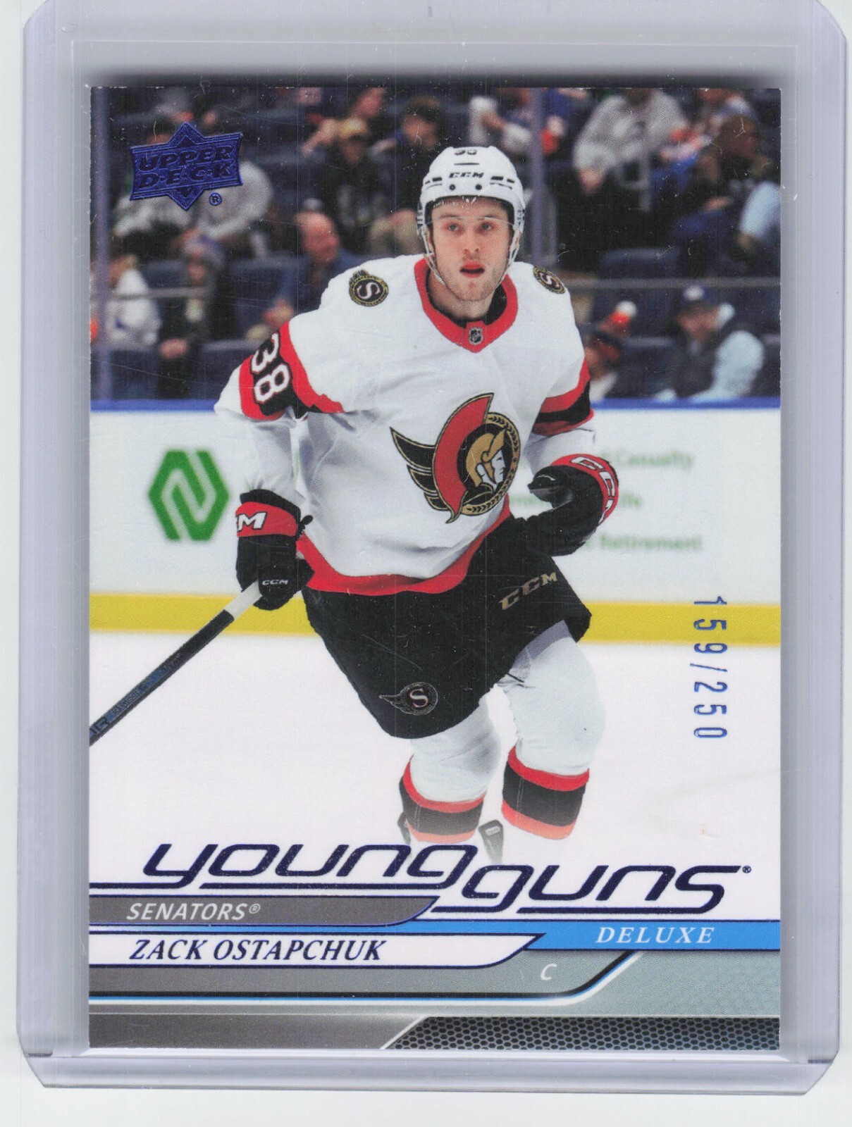 2024-25 Upper Deck Series 1 Zack Ostapchuk #209 Young Guns Deluxe /250 Senators