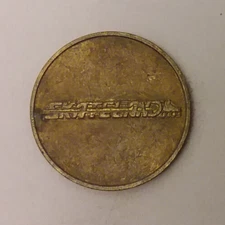 Skate Land Roller Rink Arcade Game Token 24mm