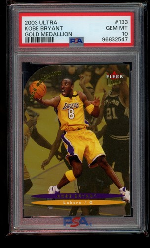 Kobe Bryant 2003 Fleer Ultra #133 Gold Medallion PSA 10 Pop-6