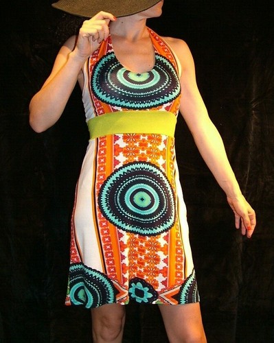 ABITO VESTITO COCKTAIL CAFTANO CORTO ESTATE MARE COPRICOSTUME ETNICO NEPAL  BOHO | eBay
