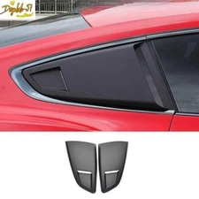For Ford Mustang 2015-2023 Matte Black 3ROUSH Rear Side Window Quarter Louver