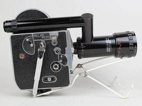 Câmera de Filme Paillard Bolex H-16 16mm + Lente Som Berthiot Pan-Cinor 17-85mm F2