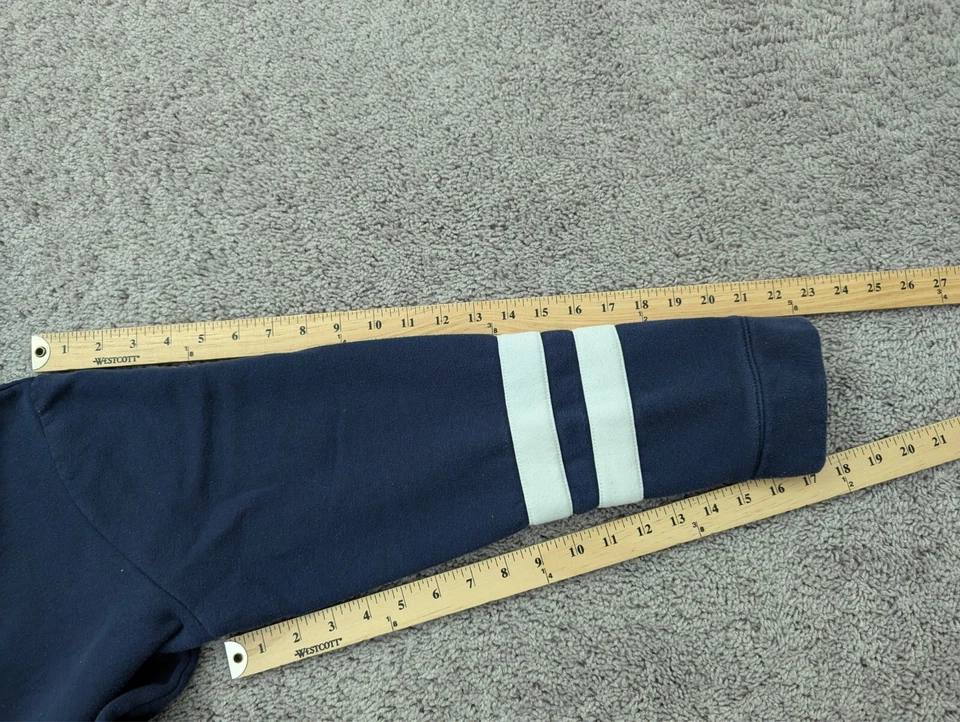 Sudadera con capucha Nautica para mujer suéter mediano manga larga cordón azul Foto 3 de 4