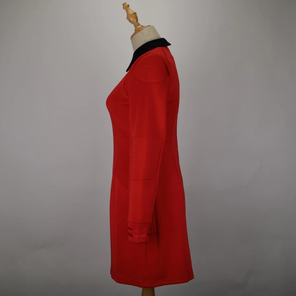 Juego de prendedores de vestido dorado rojo para mujer Discovery Season 2 Starfleet Engineering Foto 4 de 4